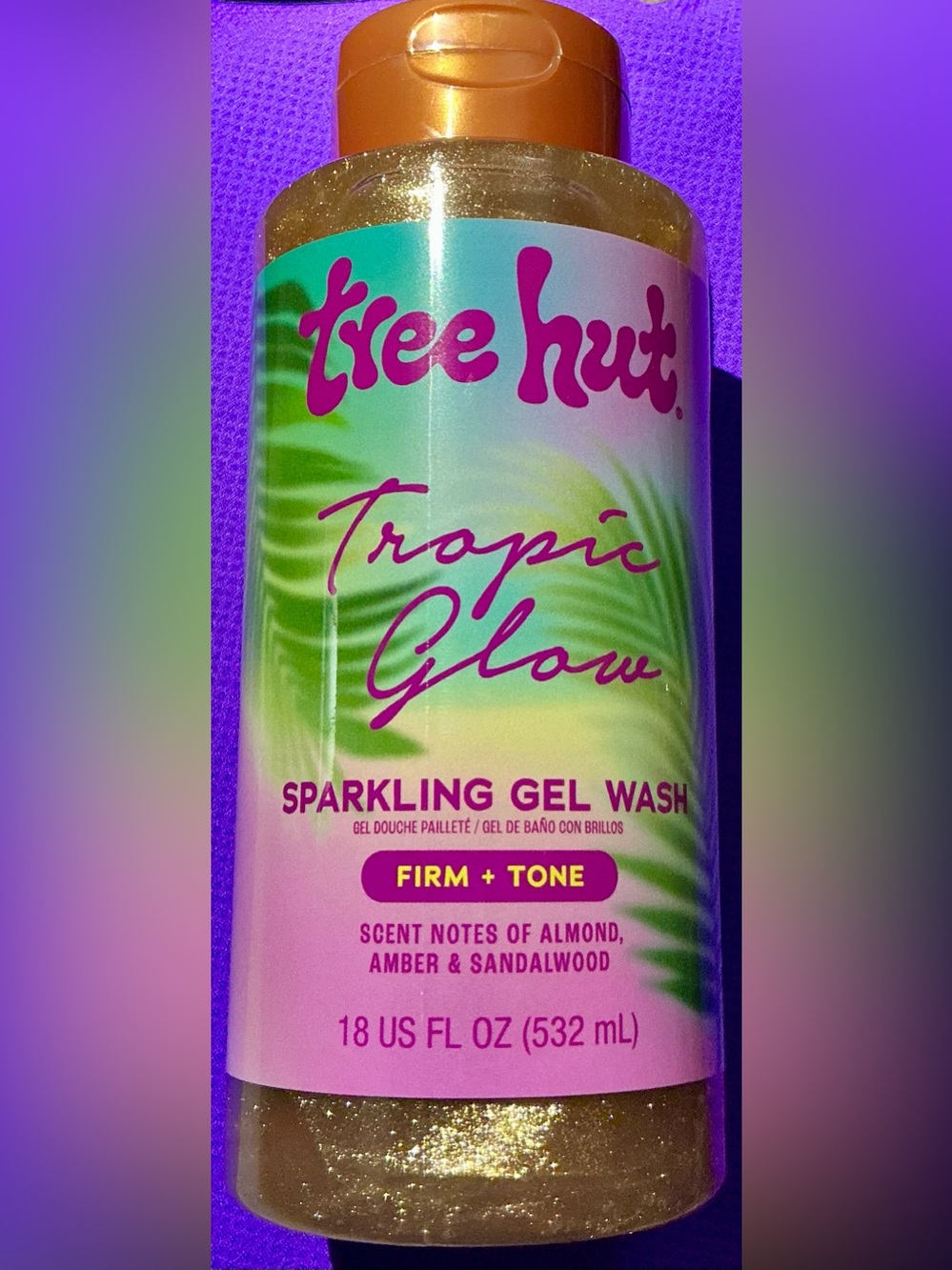 Tropic Glow Sparkling Gel Wash — Pink/Green